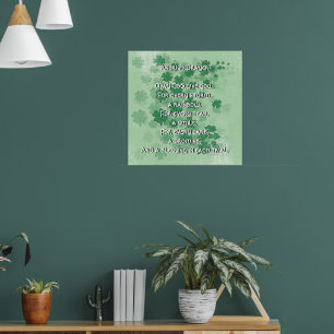 Ein irisches Gebet - jede Träne - ein Lächeln Poster