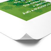 Ein irisches Gebet - jede Träne - ein Lächeln Poster (Ecke)