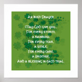 Ein irisches Gebet - jede Träne - ein Lächeln Poster (Vorne)