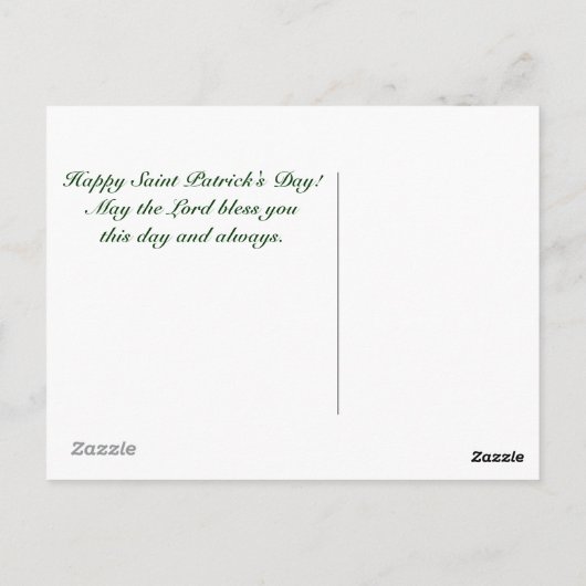 Ein irisches Gebet - Postkarte (Rückseite)