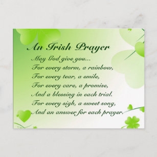 Ein irisches Gebet - Postkarte