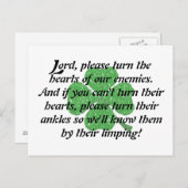 Ein irisches Gebet Postkarte (Vorne/Hinten)