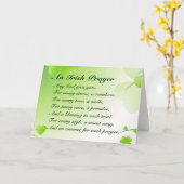 Ein irisches Gebet - St Patrick's Card Karte (Gelbe Blume)