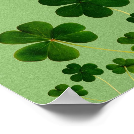 Ein Irish Sessing / Kleeblatts Poster (Ecke)