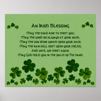 Ein Irish Sessing / Kleeblatts Poster