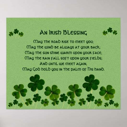 Ein Irish Sessing / Kleeblatts Poster (Vorne)