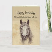 Ein isländischer Pferdefreund zum Geburtstag Karte (Vorderseite)