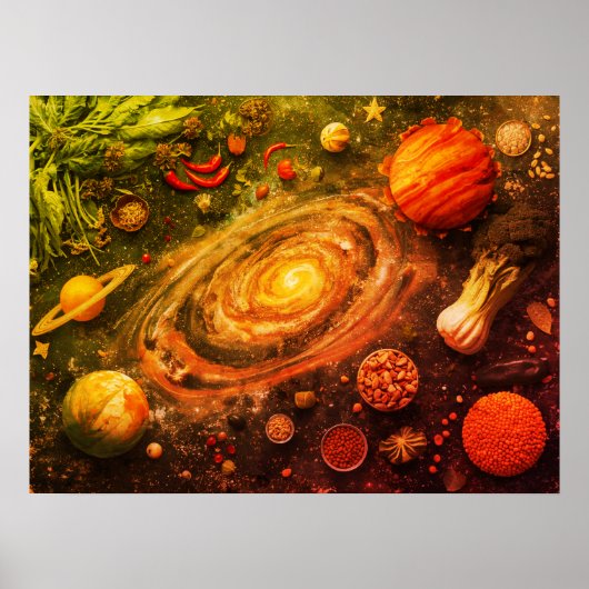 Ein isoliertes Leben in einer Goldfischschale an e Poster (Vorne)