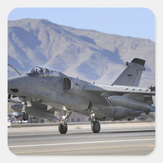 Ein italienischer AMX-Kämpfer Quadratischer Aufkleber (Vorderseite)