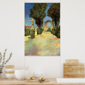 Ein italienischer Garten von Maxfield Parrish Poster (Küche)