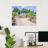 Ein italienischer Garten - William Merritt Chase, Poster (Heimbüro)