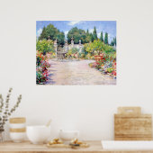 Ein italienischer Garten - William Merritt Chase, Poster (Küche)