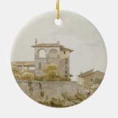 Ein italienisches Landhaus Keramik Ornament (Hinten)