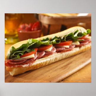 Ein italienisches Untersandwich mit 2 Poster