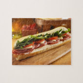 Ein italienisches Untersandwich mit 2 Puzzle (Horizontal)
