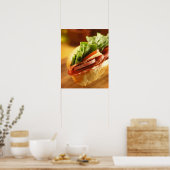 Ein italienisches Untersandwich mit Poster (Küche)