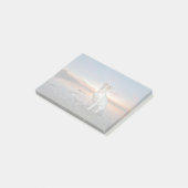 Ein Jack Russell Sitting Beach| Brighton Beach Post-it Klebezettel (angewinkelt)