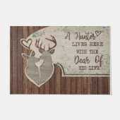 Ein Jäger und der Liebe seines Lebens, neue Zuhaus Fußmatte (Vorderseite)