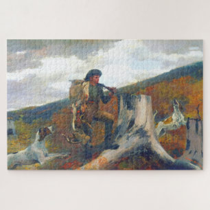 Ein Jäger und Hunde Winslow Homer Circa 1891 Puzzle