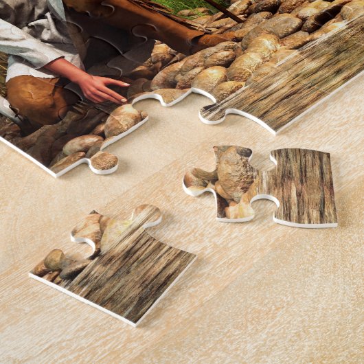 Ein Jäger und sein Pferd Puzzle (Seite)