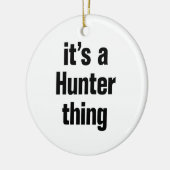 ein Jägerstück Keramikornament (Links)