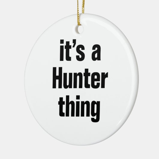 ein Jägerstück Keramikornament (Links)