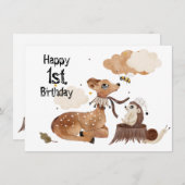 Ein Jahr alt Baby Baby Tier Geburtstag (Vorne/Hinten)