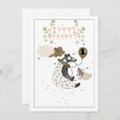 Ein Jahr alt Baby Baby Tier Geburtstag (Vorne/Hinten)