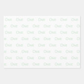 Ein Jahr alt Geschenkpapier Set (Vorderseite)