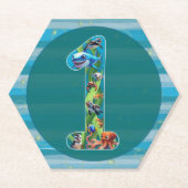 Ein Jahr alt: Untersetzer auf Papier (Vorderseite)