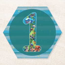 Ein Jahr alt: Untersetzer auf Papier