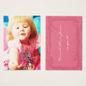 Ein Jahr alte Mädchen Geburtstagskarte (Vorne & Hinten)