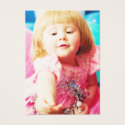 Ein Jahr alte Mädchen Geburtstagskarte (Vorderseite)