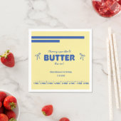 Ein Jahr älter werdende Butter-Geburtstag Serviette (Beispiel)
