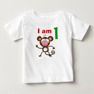 Ein Jahr altes Geburtstagsgeschenk (freche Affe) Baby T-shirt