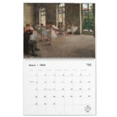 Ein Jahr der Bildenden Kunst | Benutzerdefiniertes Kalender (Mär 2026)