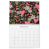 Ein Jahr der Blume Illustrierte Seiten Kalender (Feb 2027)