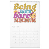 Ein Jahr der bunten Motivationen Kalender (Mär 2027)