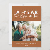 Ein Jahr der Erinnerung an das moderne Foto im neu (Vorderseite)