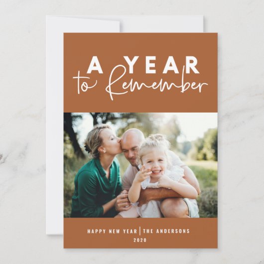 Ein Jahr der Erinnerung an das moderne Foto im neu (Vorderseite)