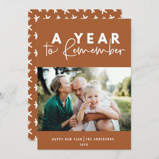 Ein Jahr der Erinnerung an das moderne Foto im neu (Vorne/Hinten)