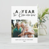 Ein Jahr der Erinnerung an das moderne Foto im neu (Stehend Vorderseite)