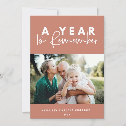 Ein Jahr der Erinnerung an das moderne Foto im neu (Vorderseite)