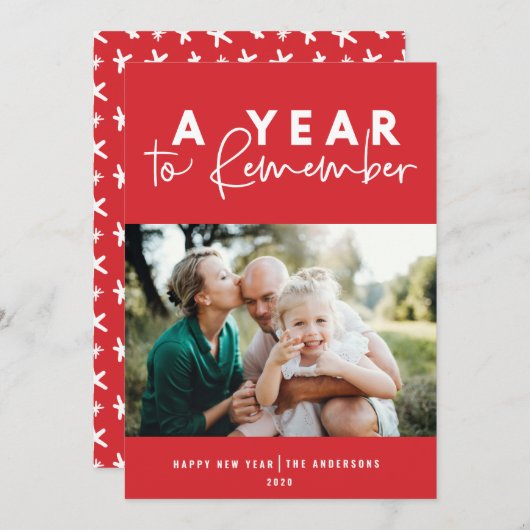 Ein Jahr der Erinnerung an das moderne Foto im neu (Vorne/Hinten)