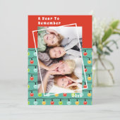 Ein Jahr der Erinnerung an das moderne Weihnachtsf (Stehend Vorderseite)