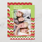 Ein Jahr der Erinnerung an das Zickzack Weihnachts (Vorne/Hinten)