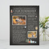 Ein Jahr der Erinnerung | Weihnachts-Flyer (Stehend Vorderseite)