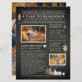 Ein Jahr der Erinnerung | Weihnachts-Flyer (Vorne/Hinten)