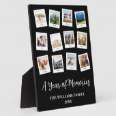 Ein Jahr der Erinnerungen Monatliche FotoCollage Fotoplatte (Seite)