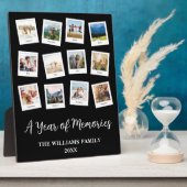 Ein Jahr der Erinnerungen Monatliche FotoCollage Fotoplatte (Seite)